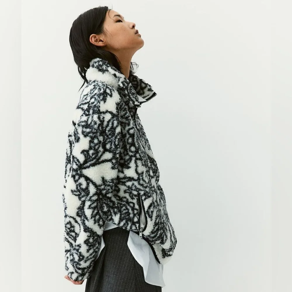 H&M Half-Zip Teddy Jacket